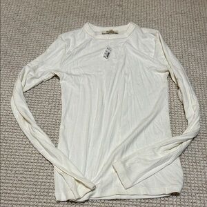 Basic Long Sleeve Ribbed Knit New XS